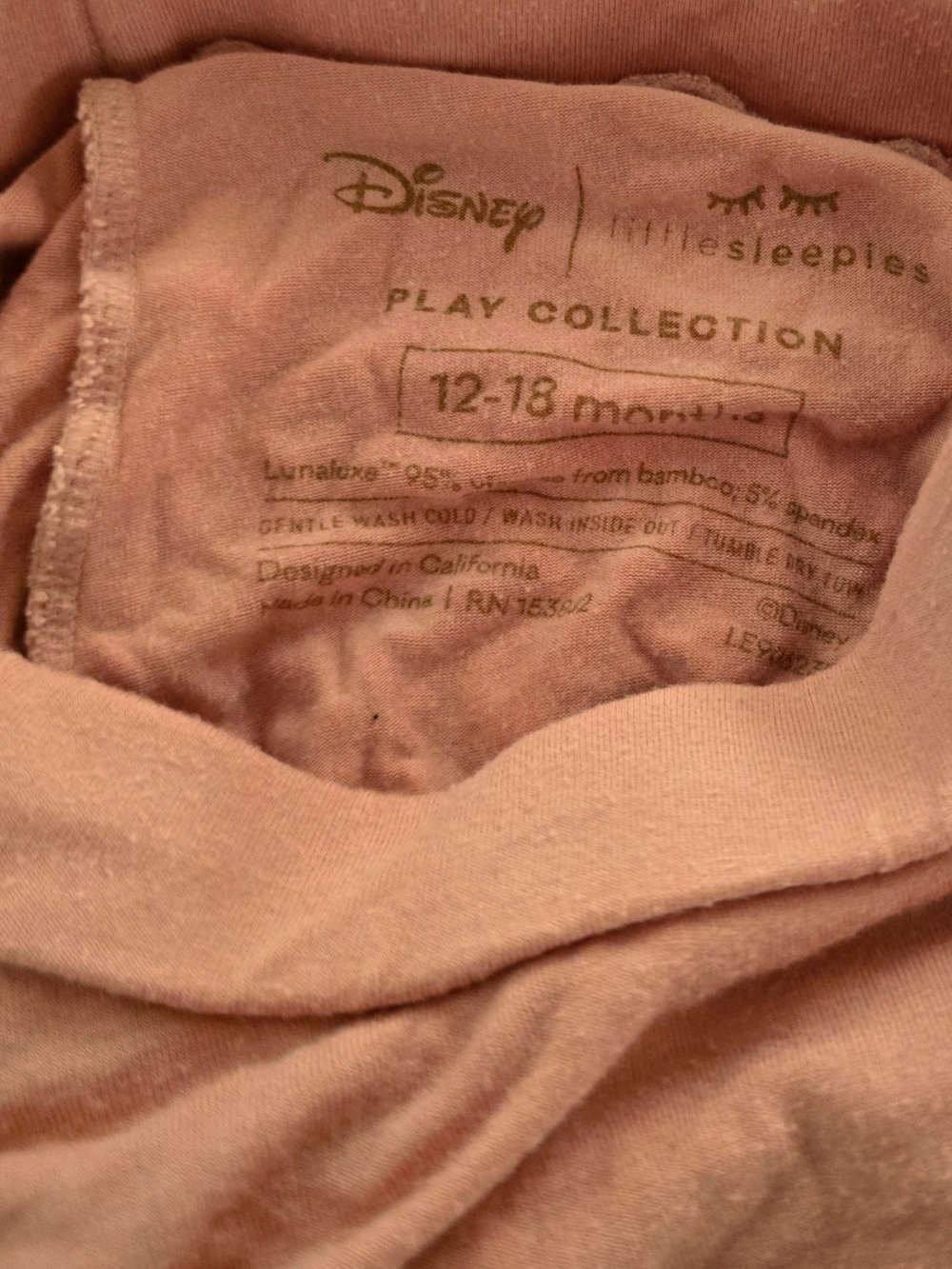 Disney bamboo bundle 12 to 18 months Posh Peanut Little Sleepies Showstoppers - Picture 9 of 9